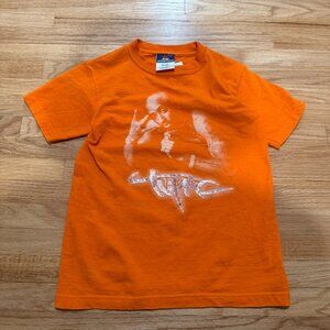Vintage JNCO Y2K Orange TuPac T-Shirt Small